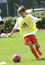 Junior Academy Playing Soccer