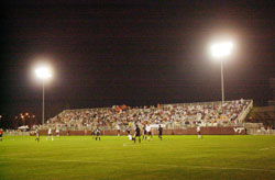 VT Soccer Stadium by Night